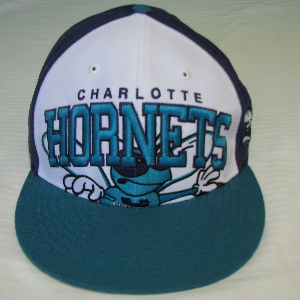 Charlotte Hornets Oversize Logo Snap-Back Hat